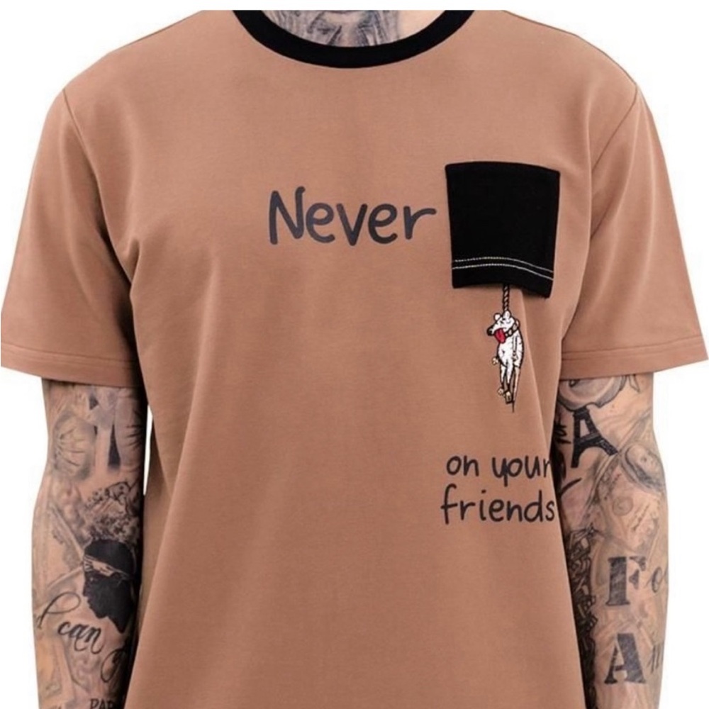 Never eat hanging pocket hideout clothing shirt sz medium